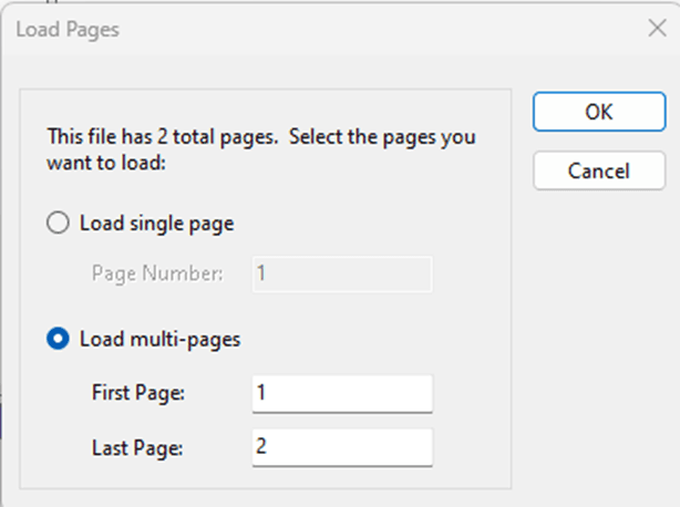 Load Pages Dialog