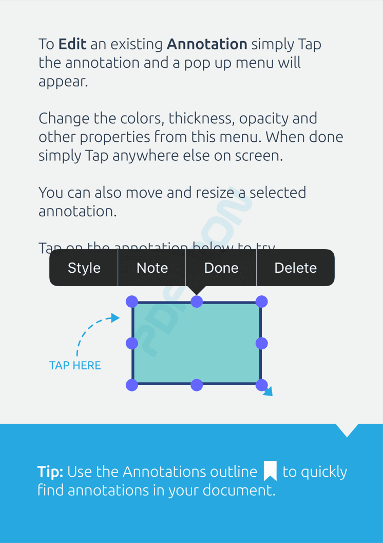 Custom Annotation Interactions in Xamarin PDF Viewer | Apryse documentation
