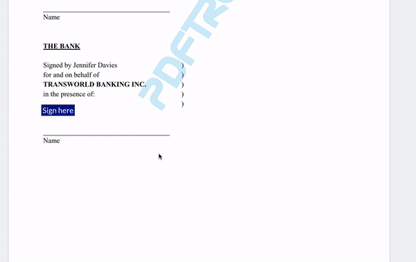 PDF Signature using JavaScript | Apryse documentation