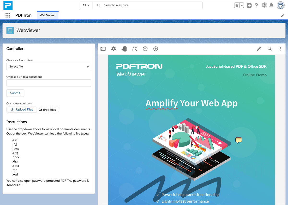 Integrate PDF, Office Viewer into Salesforce as LWC | Apryse documentation