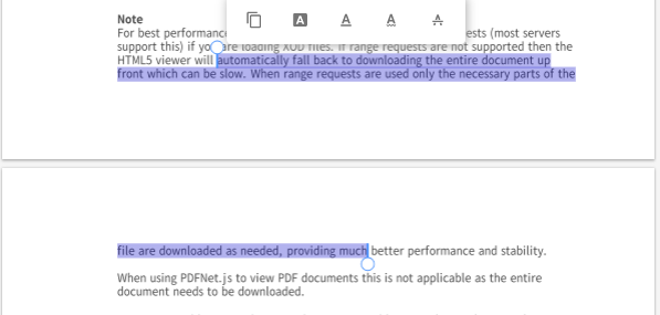 Get Selected Text from PDF using JavaScript | Apryse documentation